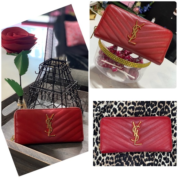 Authentic YSL Cassandre zip around wallet - Picture 4 of 17